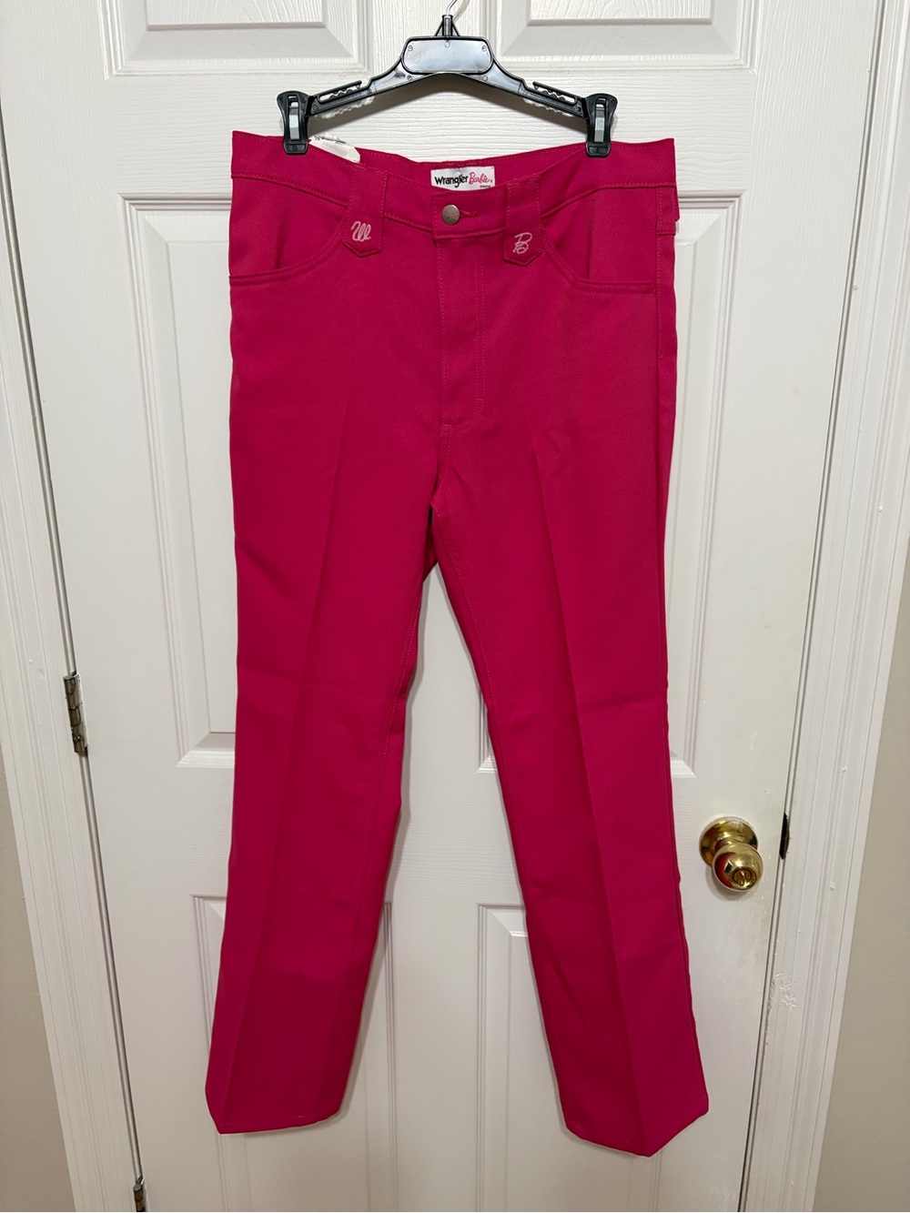 NWT Barbie Wrangler Pink Straight-Leg Pants